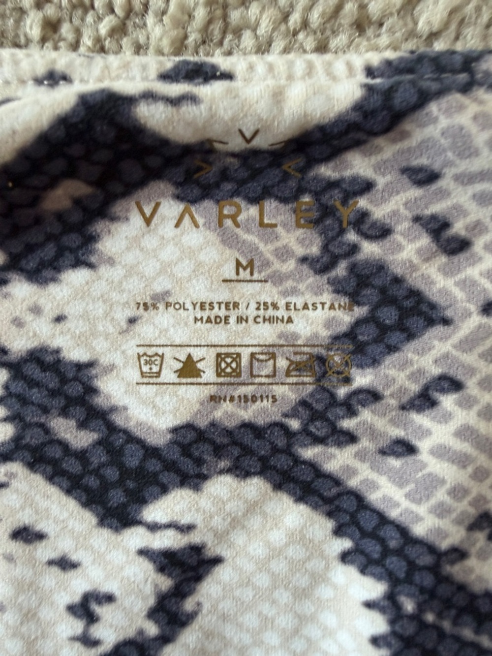 Varley Biona Snake Legging Size Medium - Picture 8 of 11